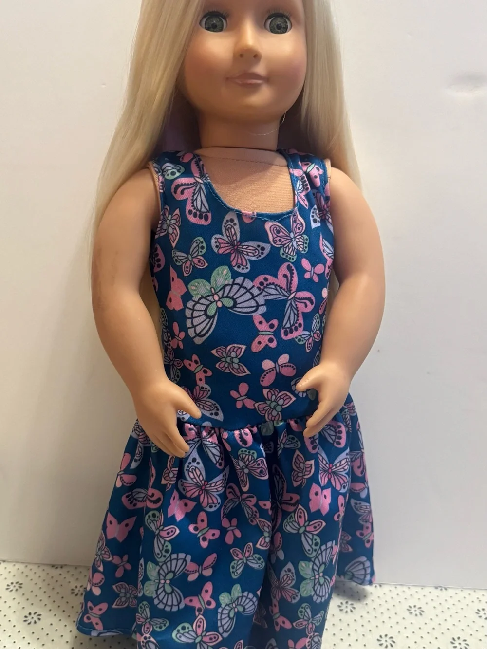 Our Generation DollBlue Butterfly Print Dress - Kids Toys